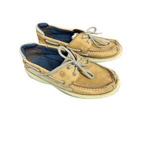 Sperry Boys Shoes Top Sliders Lanyard Boys Light Tan Size 5M YB46122A